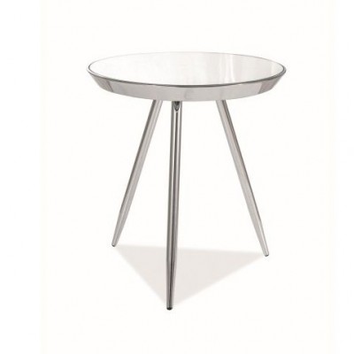 Стол журнальный SIGNAL BORA C зеркальный/хром, 41/46